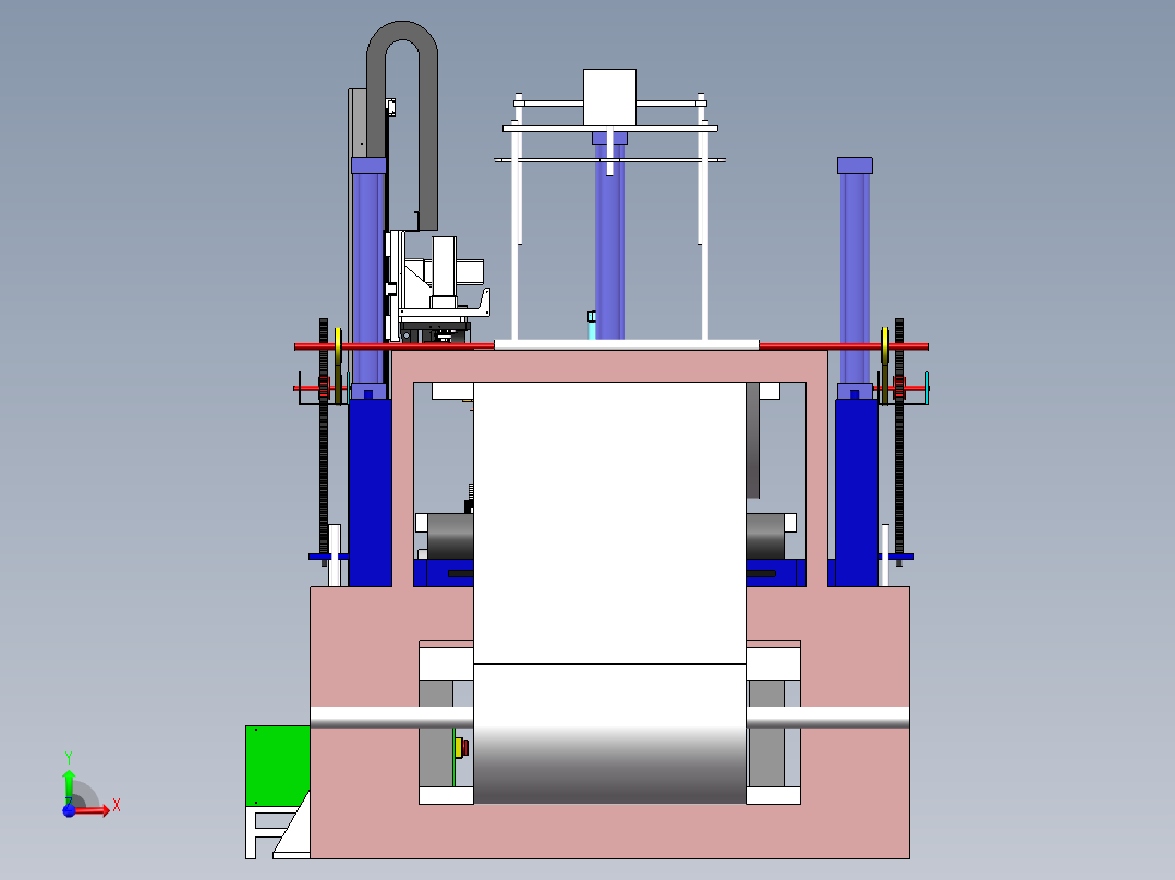 吸塑件自动堆叠机sw14前视图