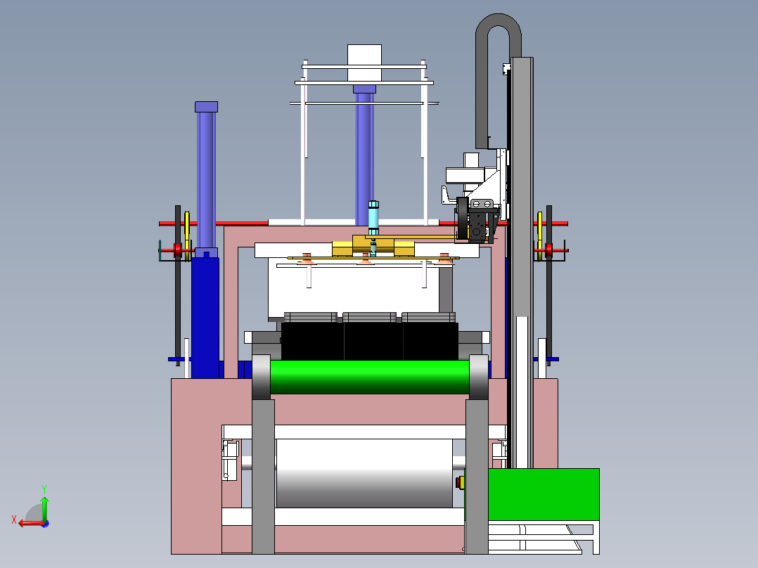 吸塑件自动堆叠机sw14后视图