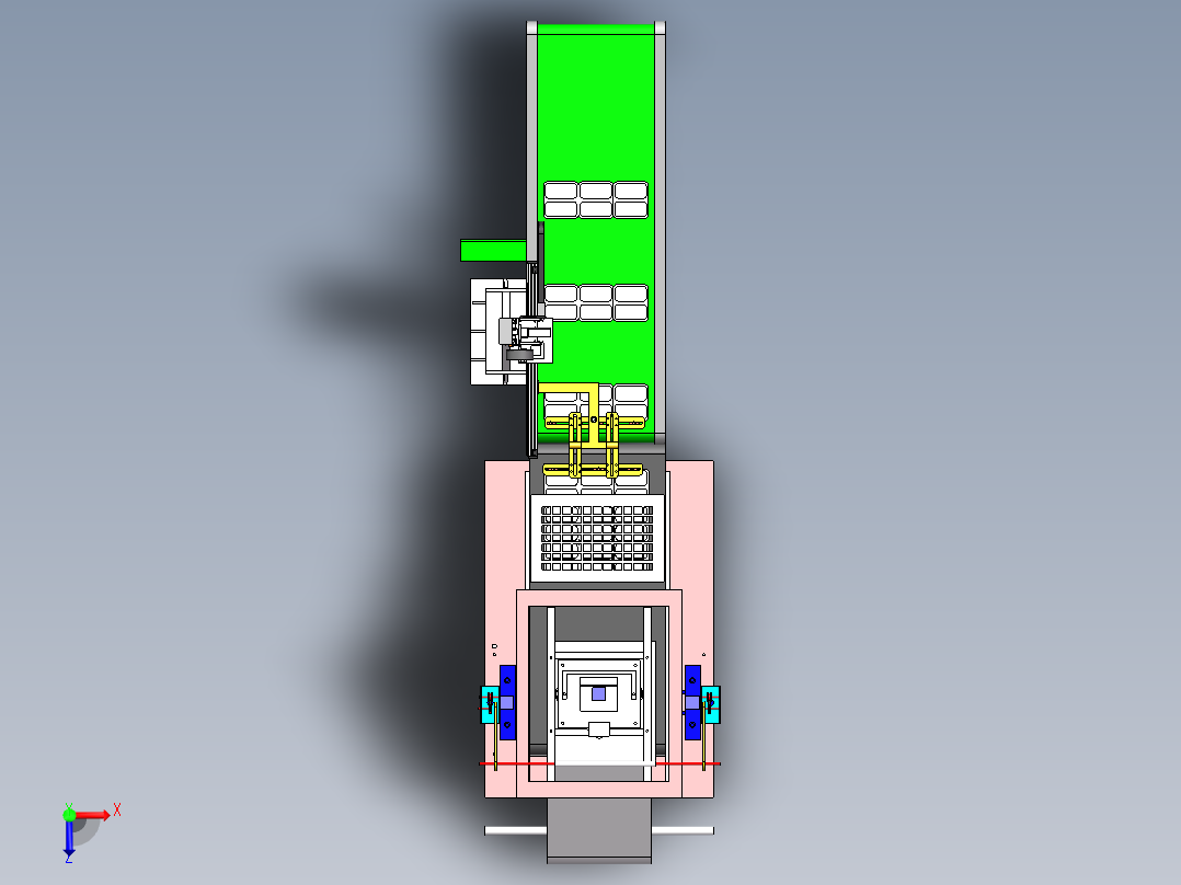 吸塑件自动堆叠机sw14俯视图