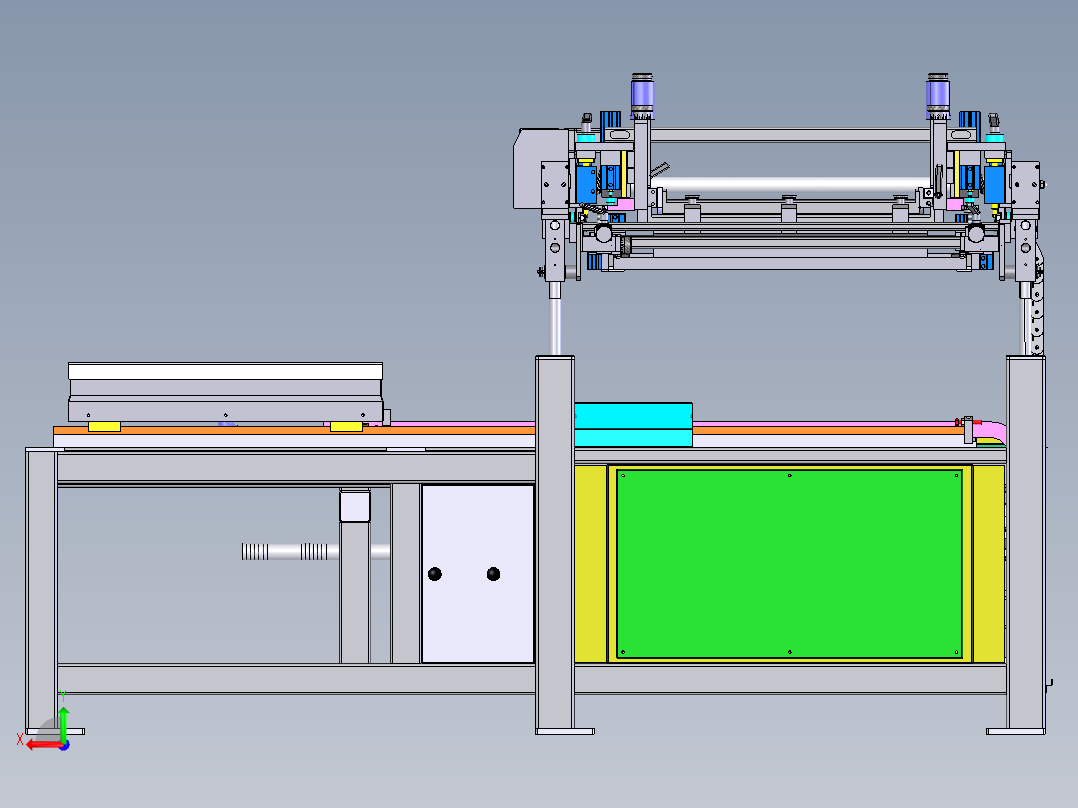 四柱印刷机sw18可编辑后视图