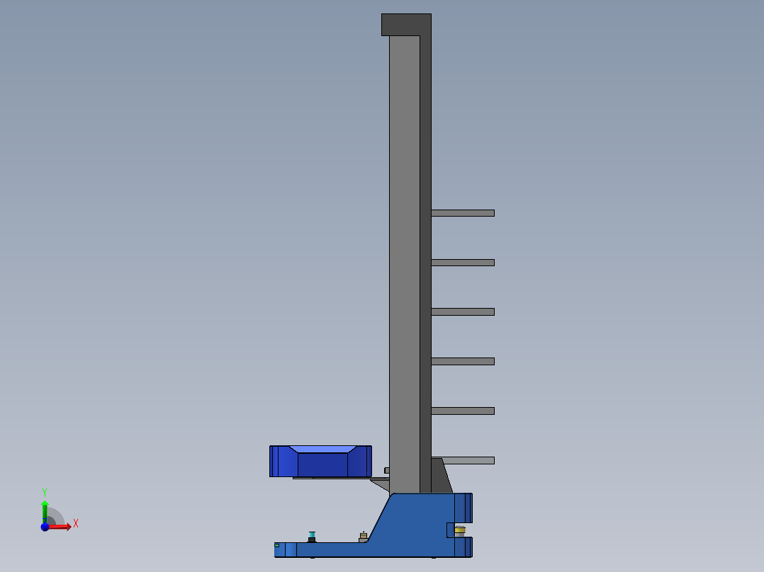 料箱AGV模型 Q前视图