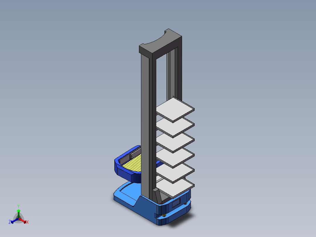 料箱AGV模型 Q正等轴测图