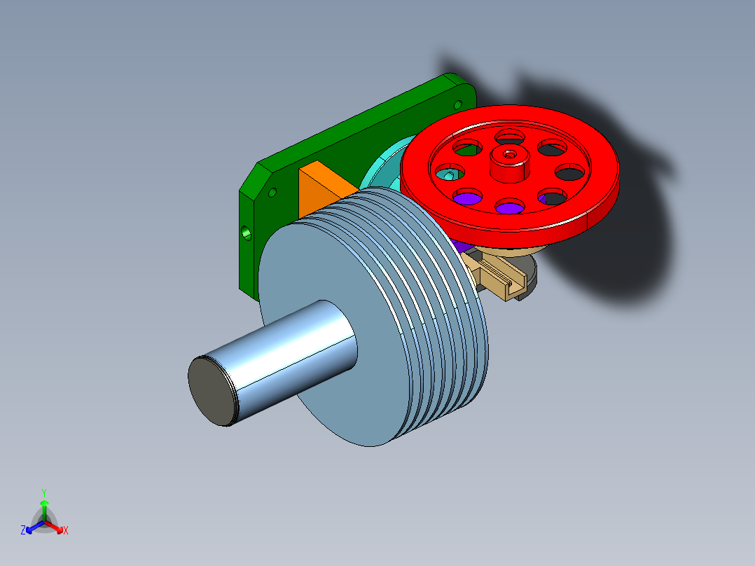 发动机 (33)正等轴测图