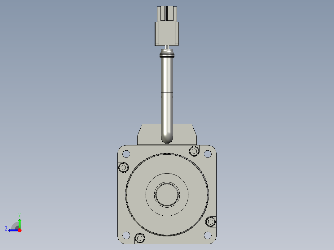 400W MHMD伺服马达右视图