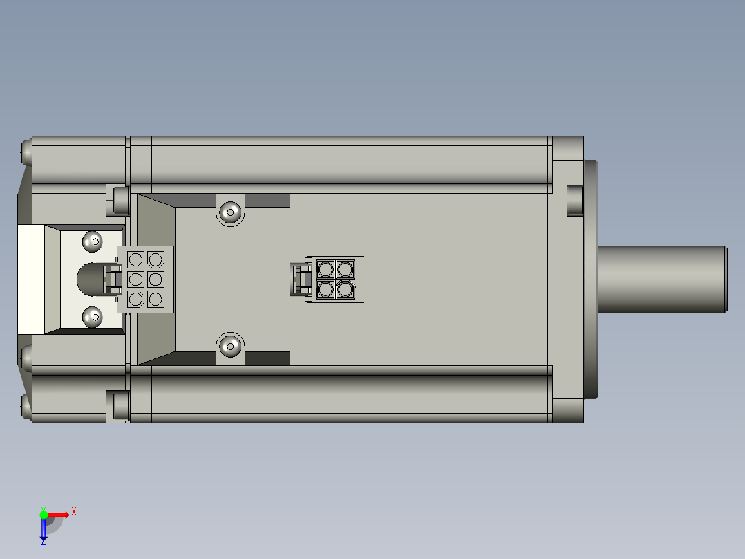 400W MHMD伺服马达俯视图