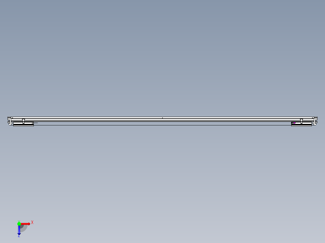 威洛博VL系列直线电机模组-2VL22H3-S2650俯视图