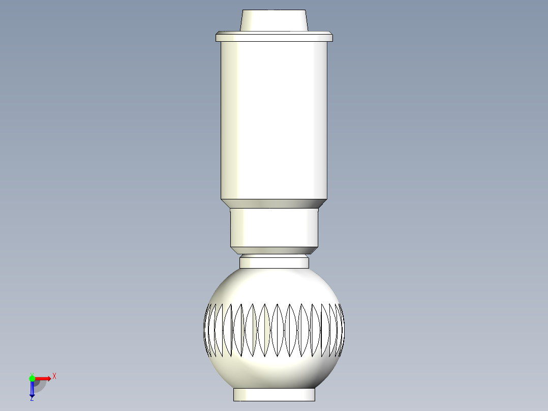 分割定位柱(精密型B)2213-3D多系列多零件图纸模型俯视图