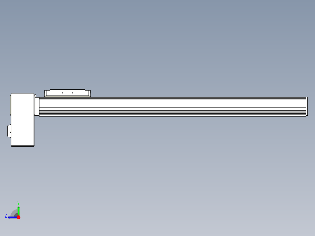 同步带全封闭直线模组TPA-HCB-105D-90-L550-RP-C-P20-N3右视图