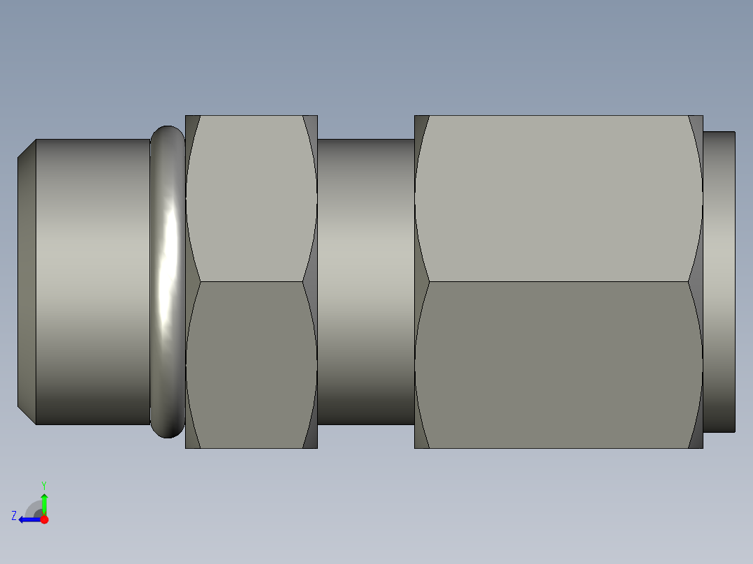 卡套式工业通用硬管接头8_f5bu-s右视图