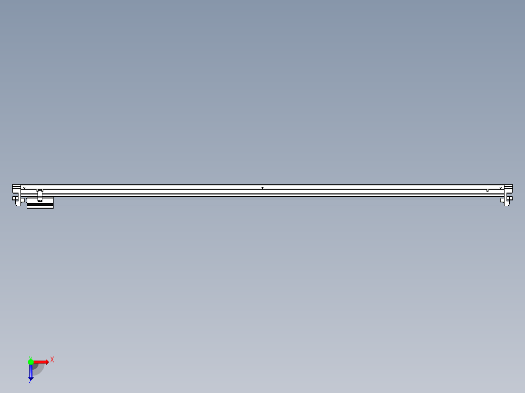 威洛博VL系列直线电机模组-VL22H1-S1850俯视图