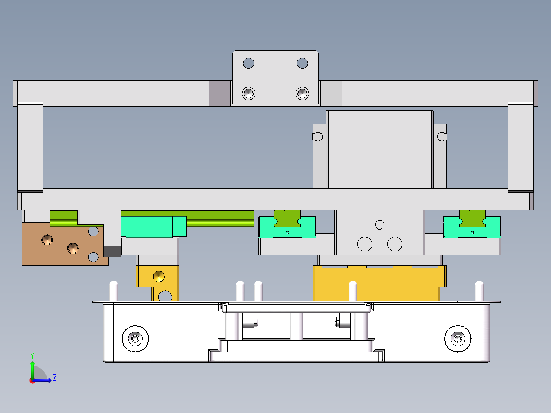 两代M38 Hinge 热压机（sw16可编辑+工程图+bom）左视图