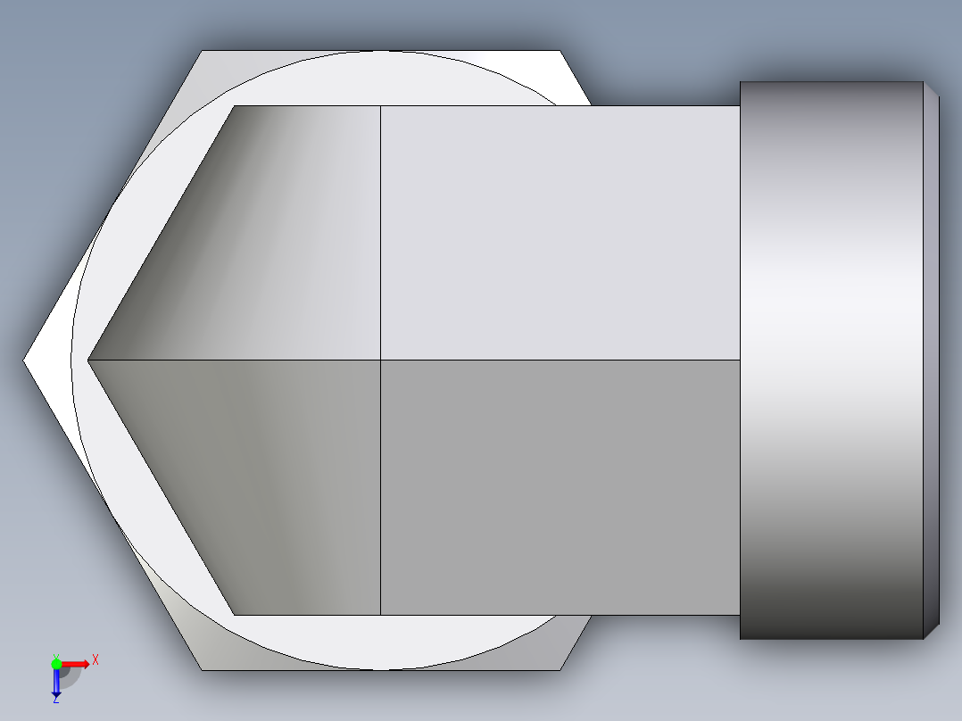 卡套式工业通用硬管接头EO_Assembled_adjustable_standpipe_elbow_EVW35LMOMD71俯视图