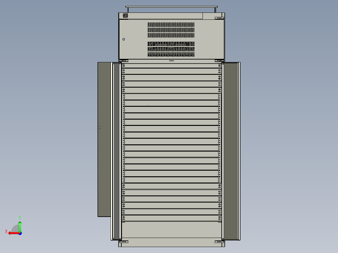 电器柜 电控柜 (104) 机械设计素材后视图