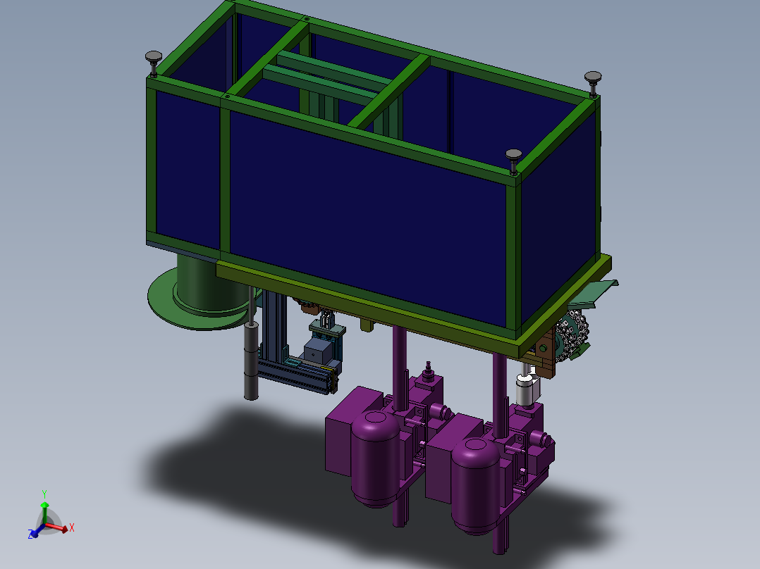 链板式自动攻牙机 非标自动化设备<span style='color: red'>3D</span>图纸<span style='color: red'>3D</span>模型