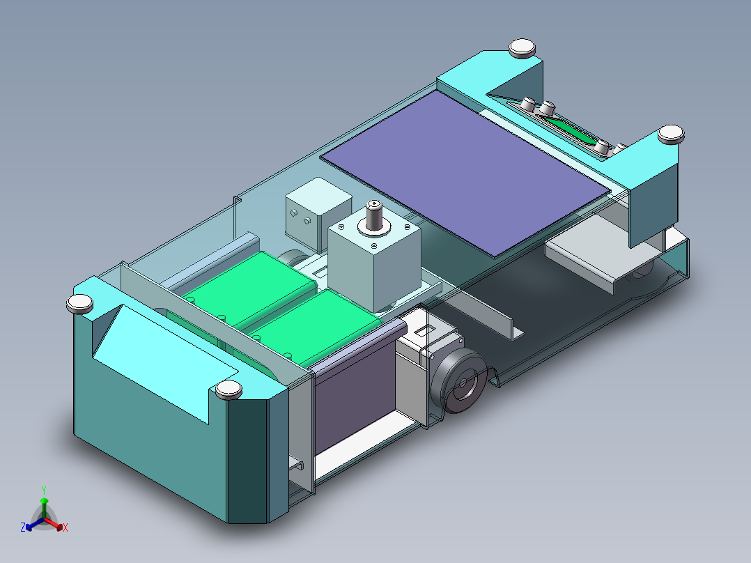 AGV小车正等轴测图