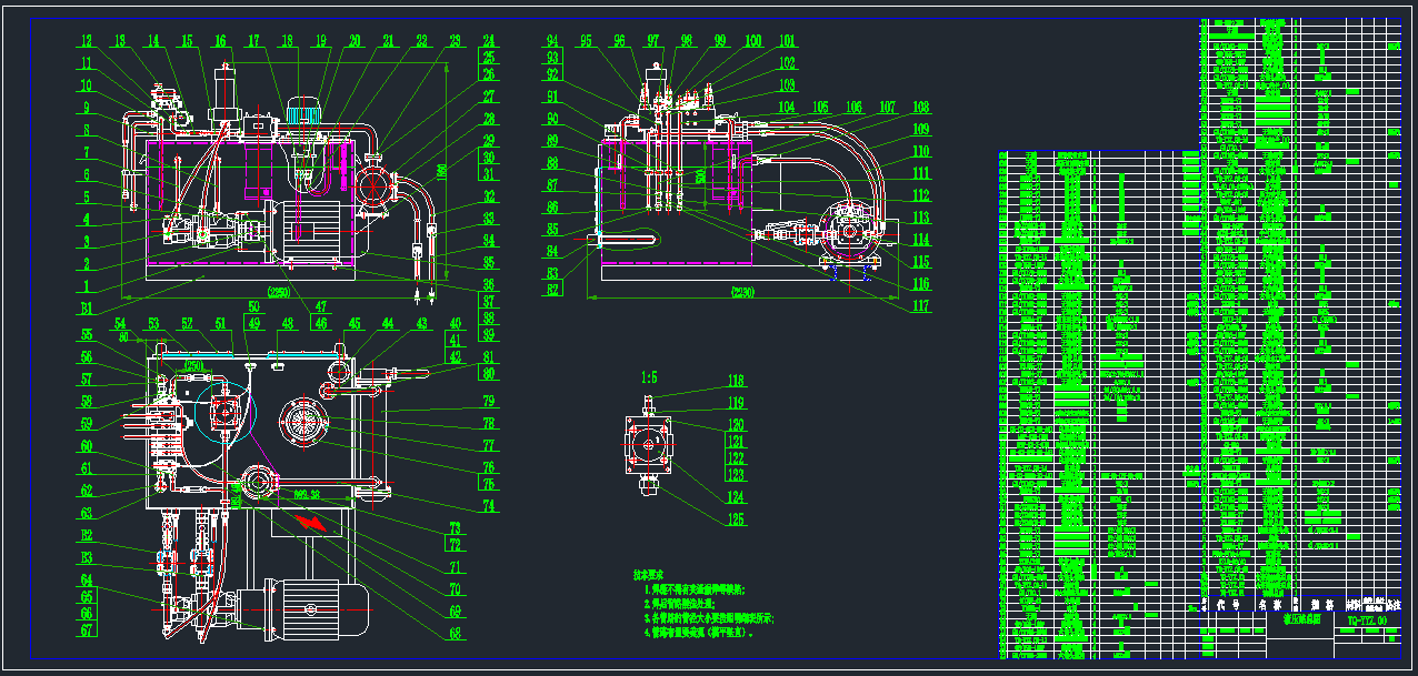 钢厂设备使用液压站图纸