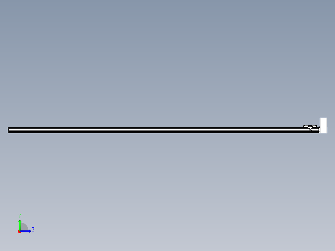 同步带全封闭直线模组TPA-HCB-105D-90-L2800-LU-C-P20-N3左视图