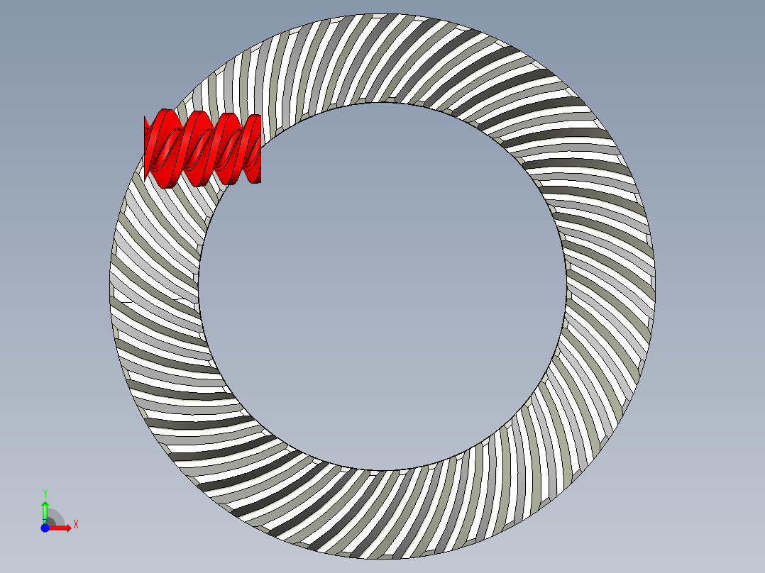 齿轮啮合 (75)前视图