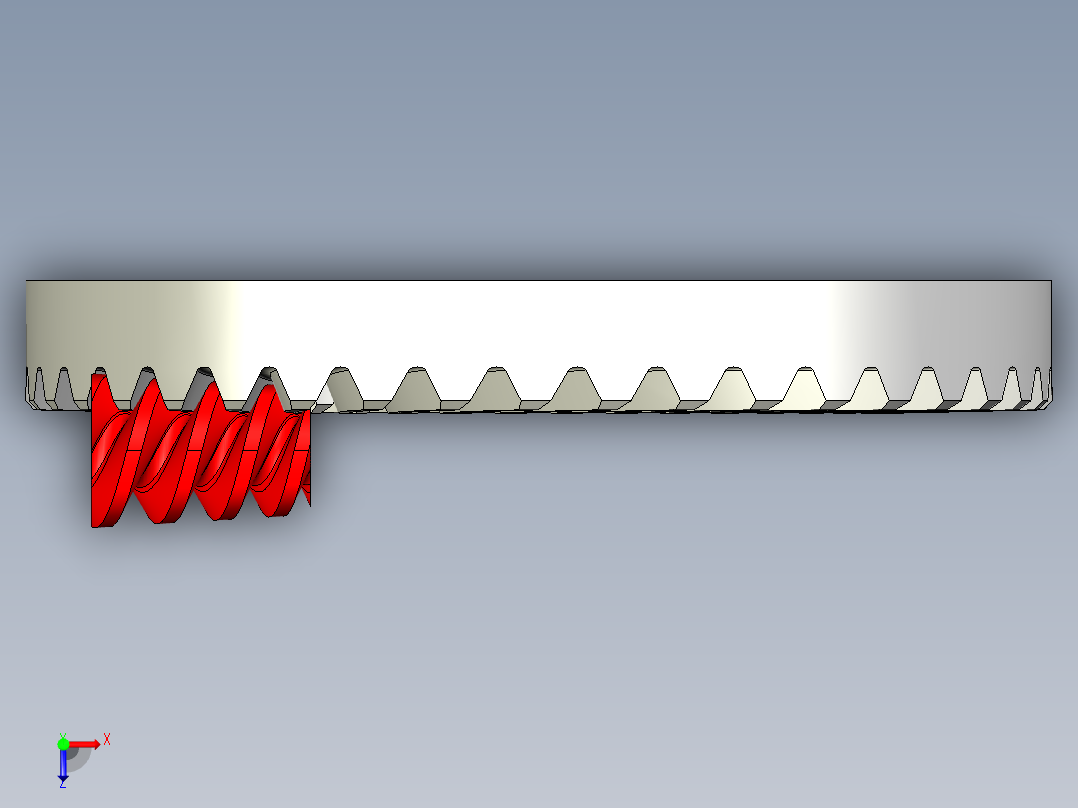 齿轮啮合 (75)俯视图