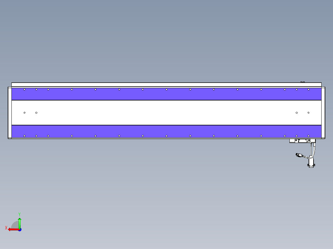威洛博VL系列直线电机模组-VL22H1-S1150后视图