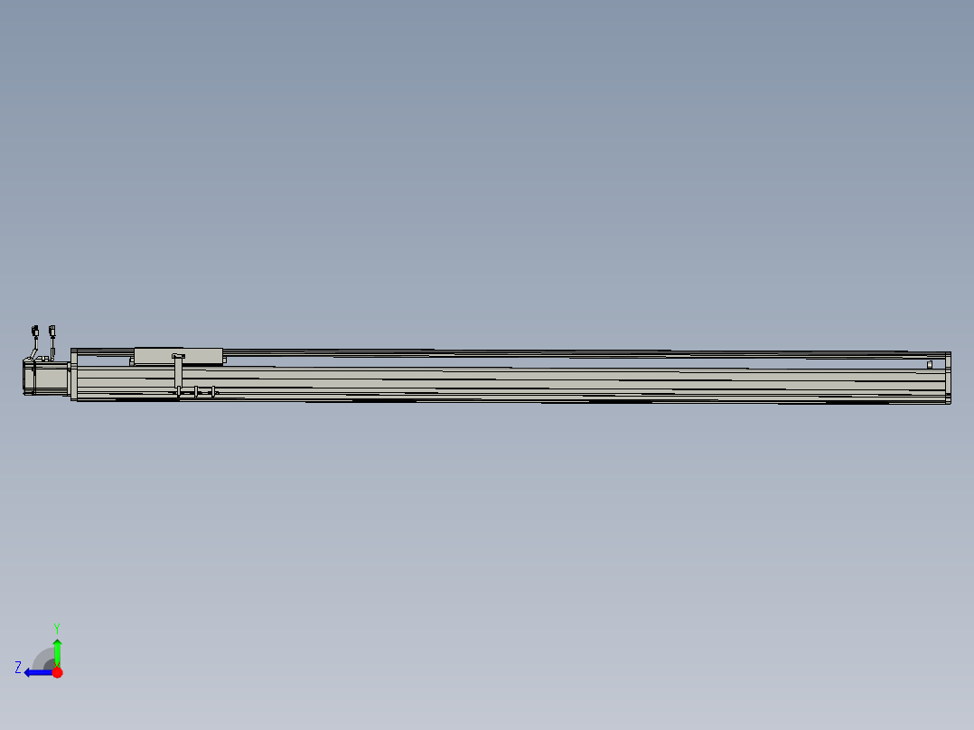 东锦丝杆传动-直线滑台模组DH210-C-L10-S1650-BC-P750W-C3右视图