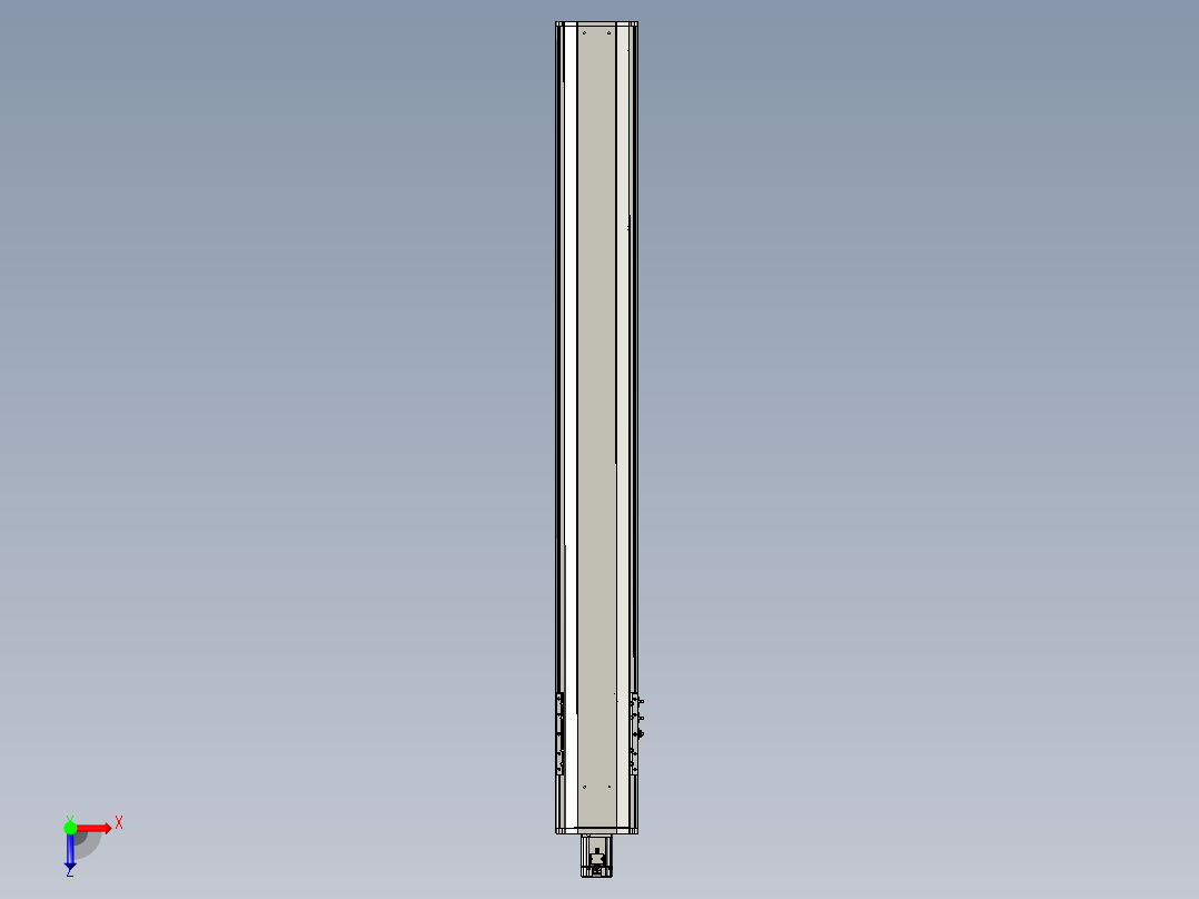东锦丝杆传动-直线滑台模组DH210-C-L10-S1650-BC-P750W-C3俯视图