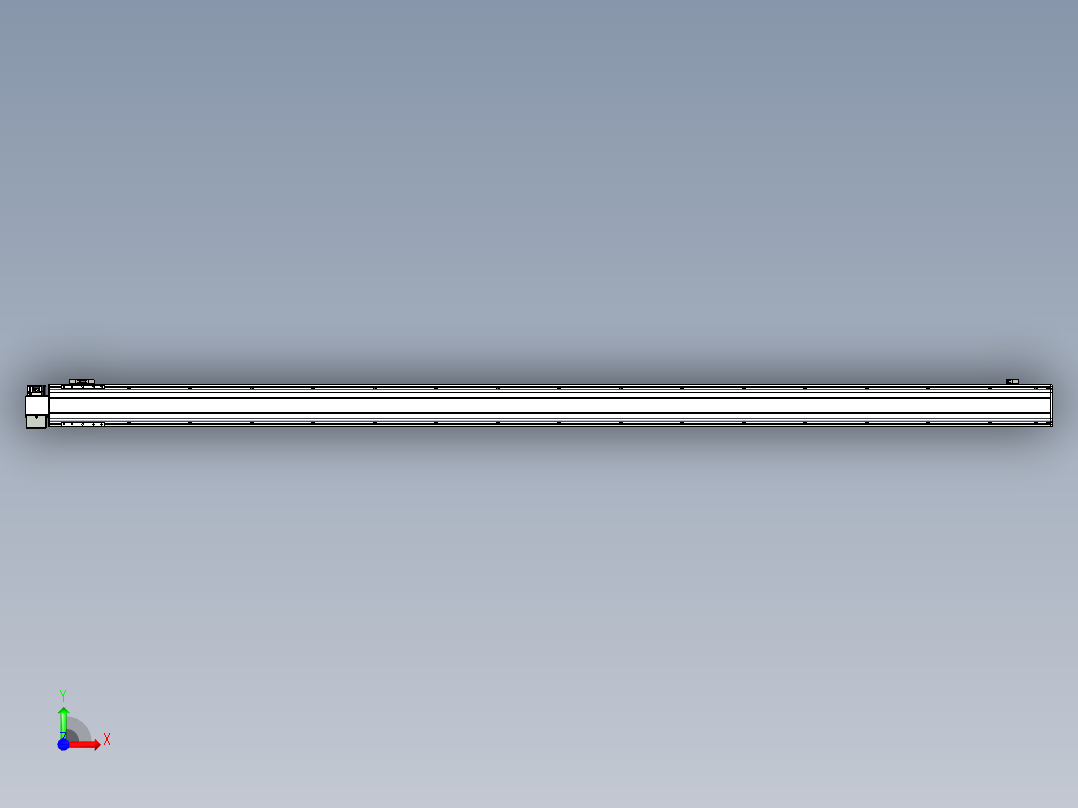 同步带滑台-半封闭B13H-L45-S3000-LD-P40-D3前视图