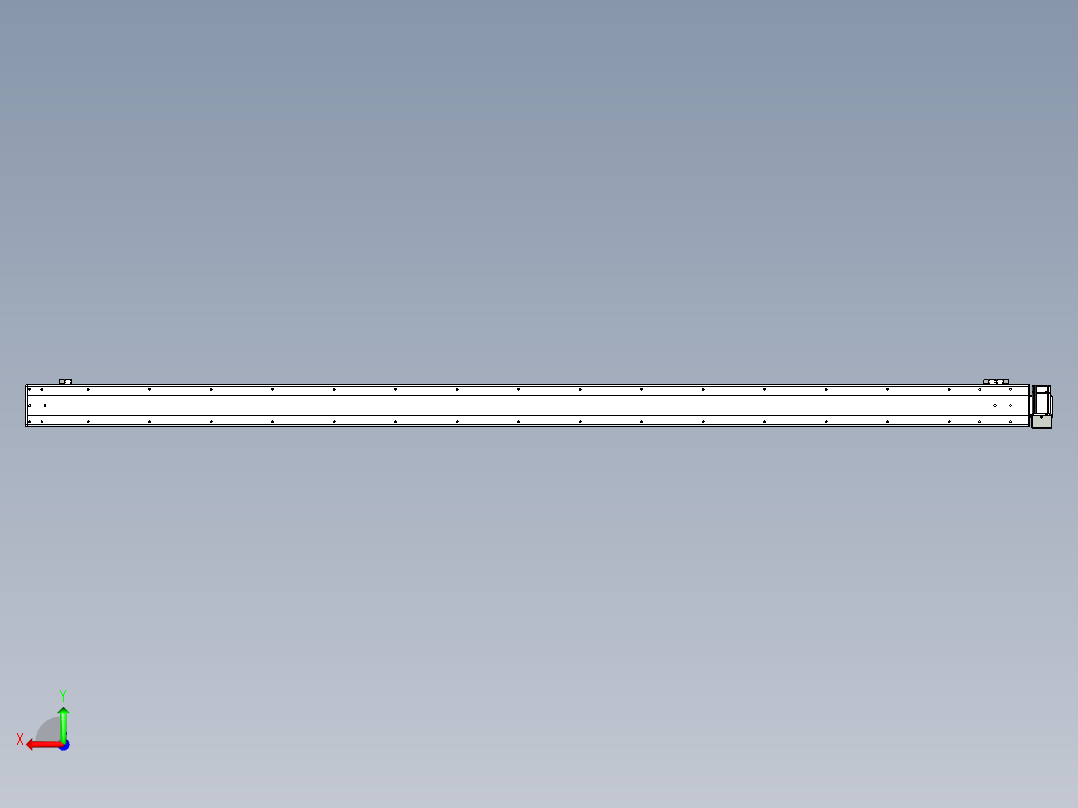 同步带滑台-半封闭B13H-L45-S3000-LD-P40-D3后视图