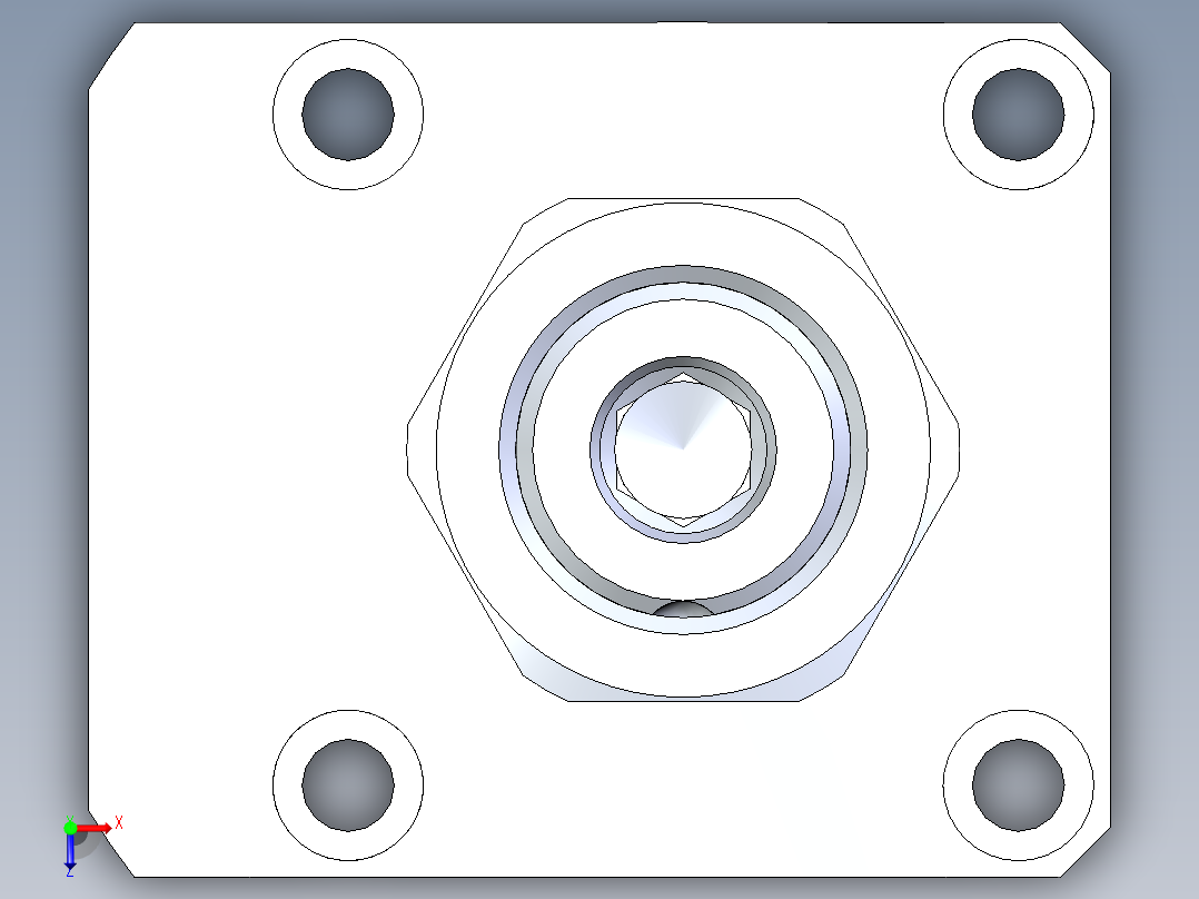 KOSMEKLHA0480-SR多系列多零件图纸模型俯视图