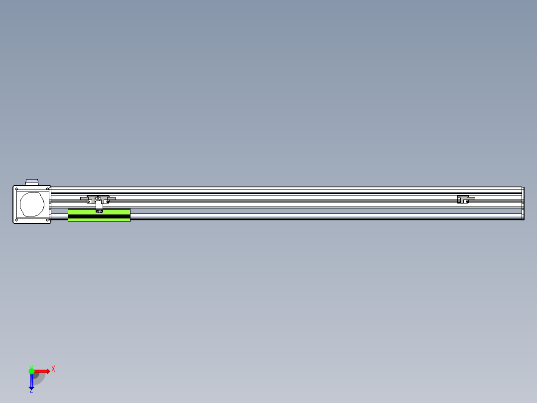 同步带滑台-半封闭B13-L90-S800-L-Z86-D3俯视图