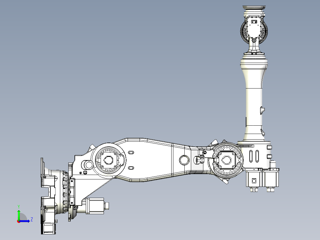 那智机器人nachi mc280l 6axis-industrial robot左视图