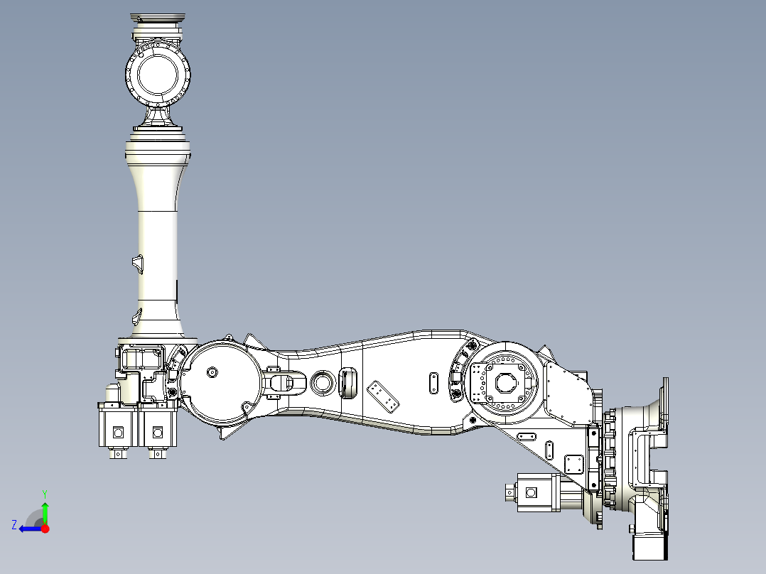 那智机器人nachi mc280l 6axis-industrial robot右视图