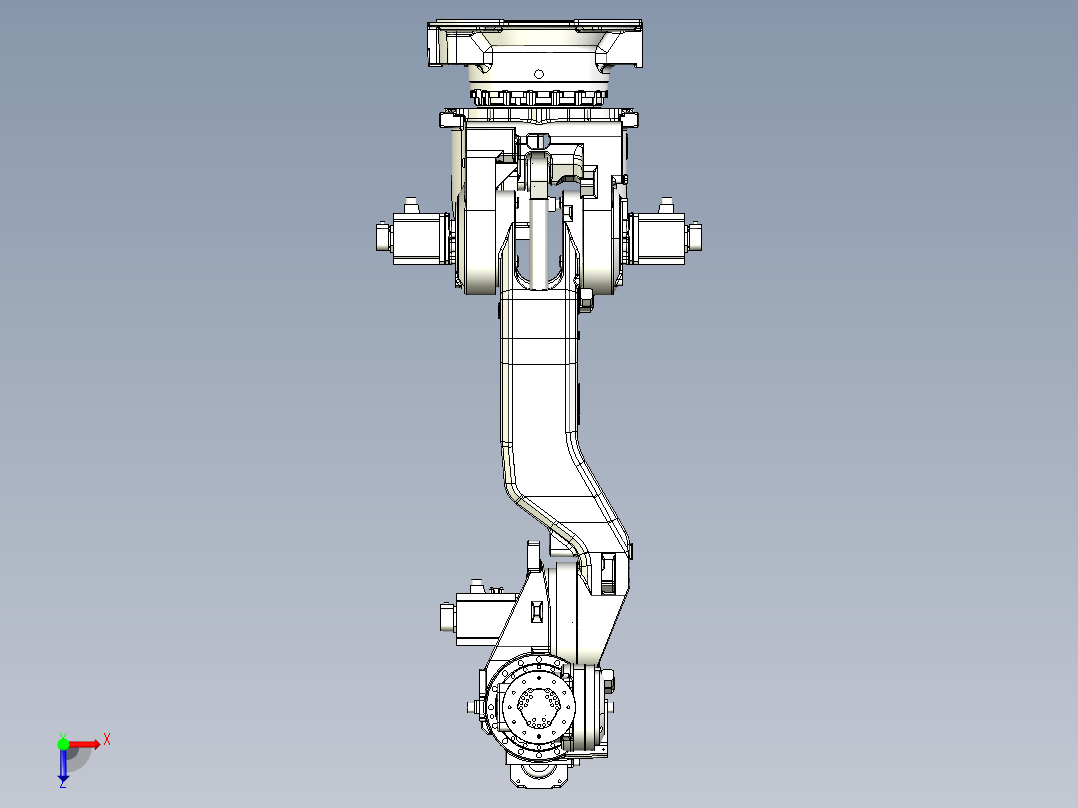那智机器人nachi mc280l 6axis-industrial robot俯视图