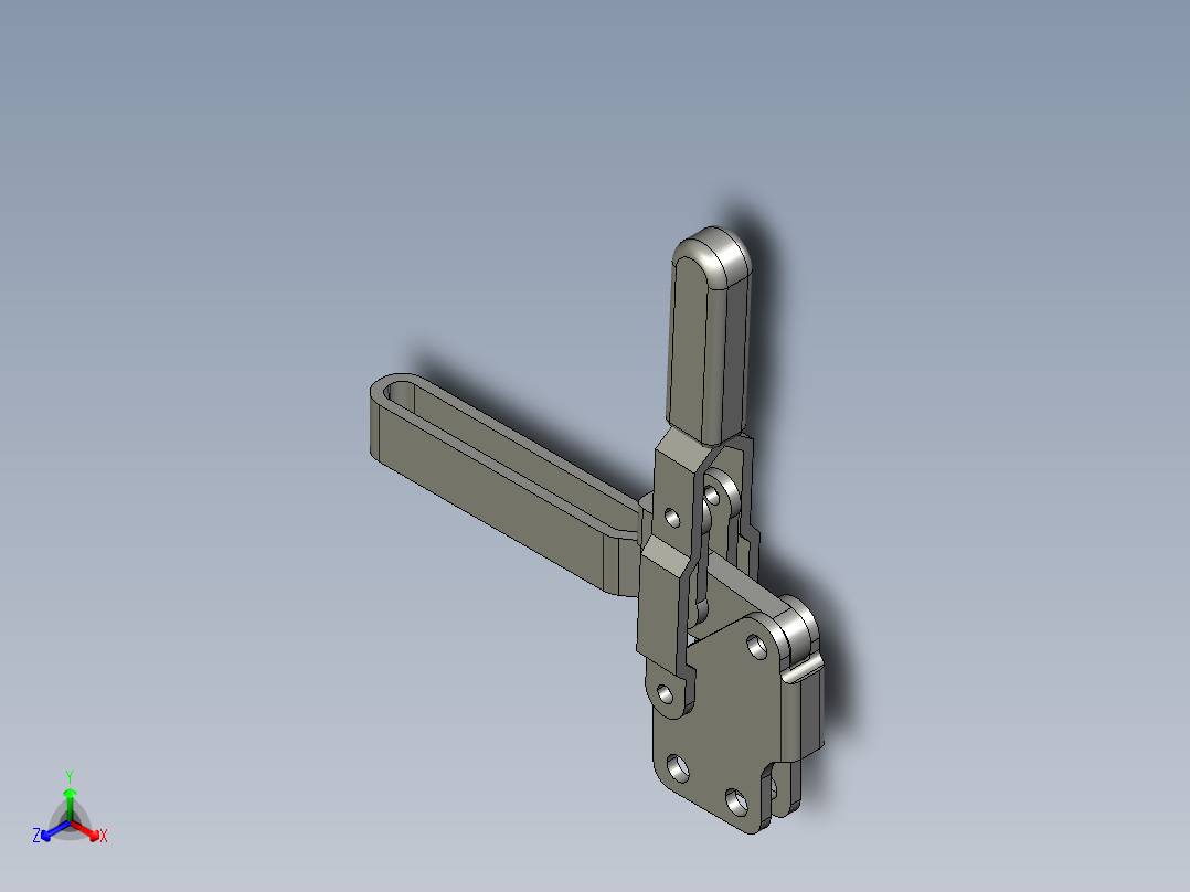 GH-12137快速夹钳3D模型主视图