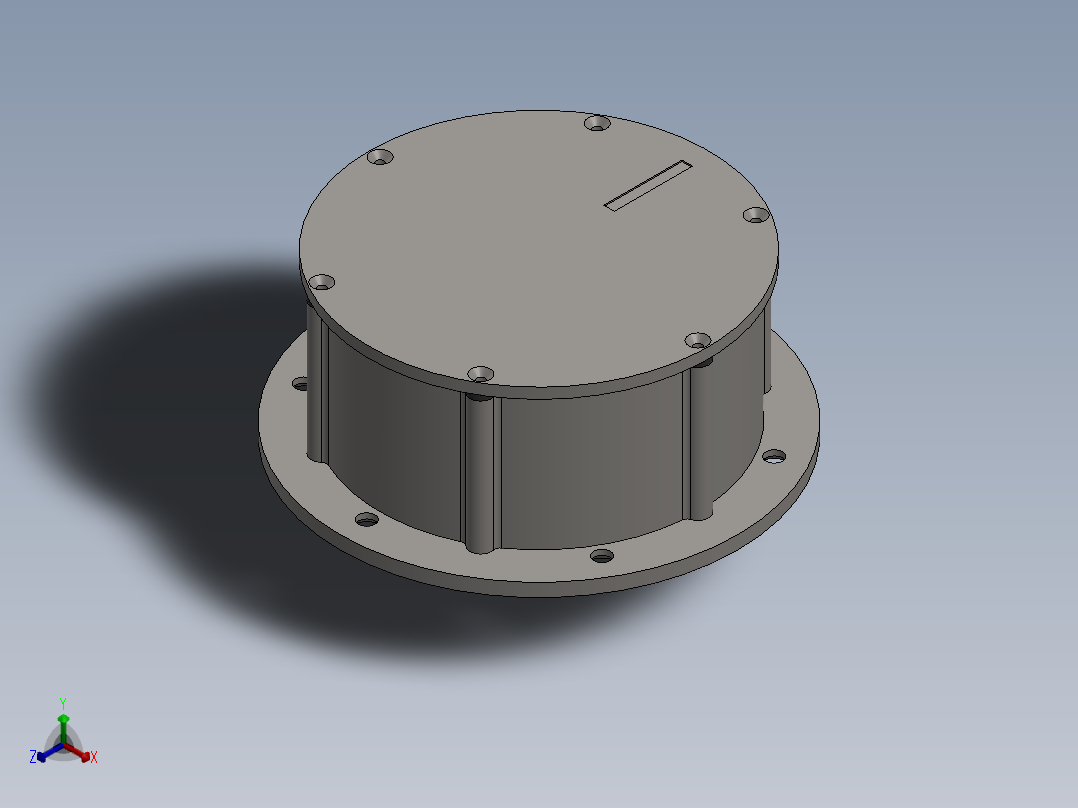 solidworks 游艇的b型铰链正等轴测图