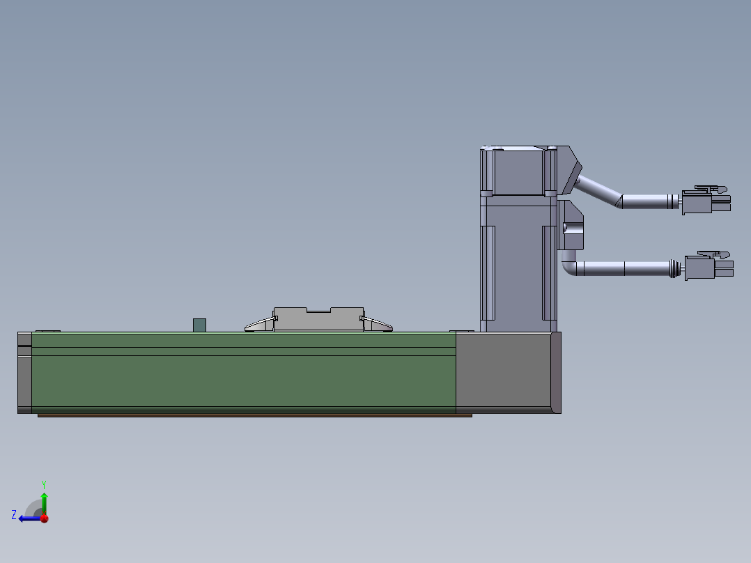MTB同步带半封闭MTB5-40-BW-P100W右视图