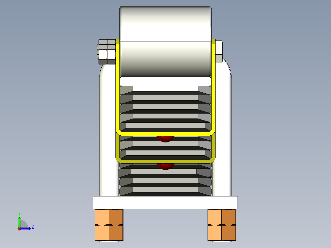 汽车悬架系统设计含三维图1491197===350左视图