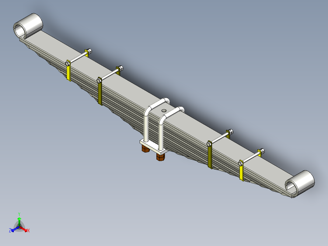 汽车悬架系统设计含三维图1491197===350正等轴测图