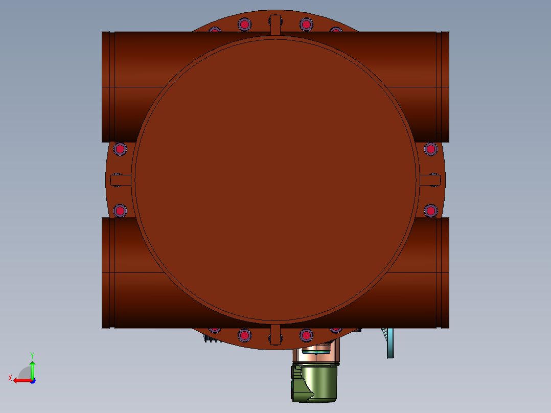 刷热交换器自动管刷系统后视图
