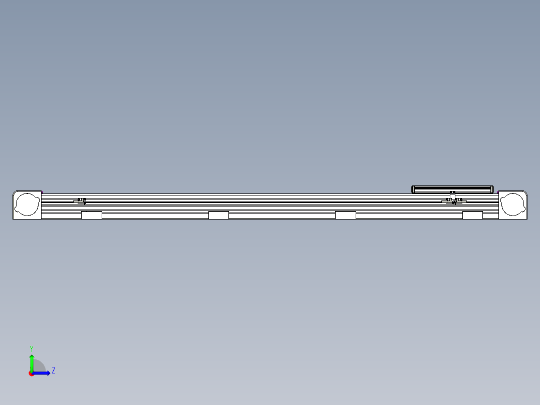 同步带滑台-欧规B8-L176-S1150-L-ZP40-D3-N5左视图