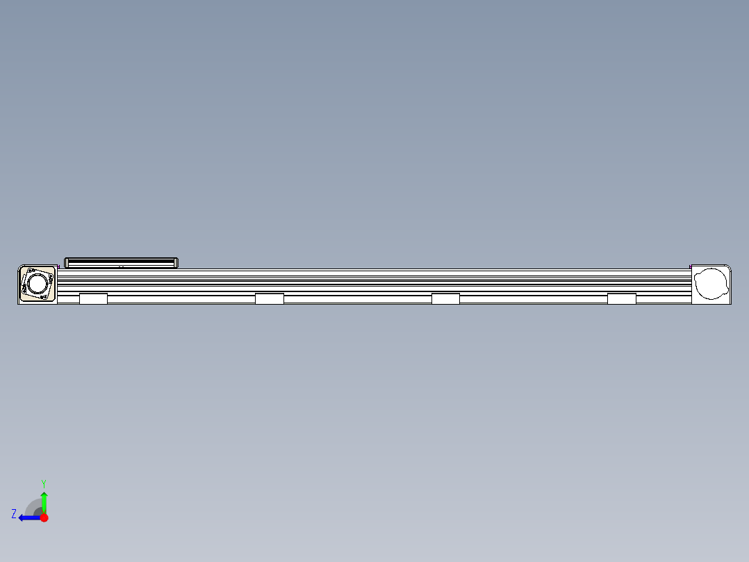 同步带滑台-欧规B8-L176-S1150-L-ZP40-D3-N5右视图