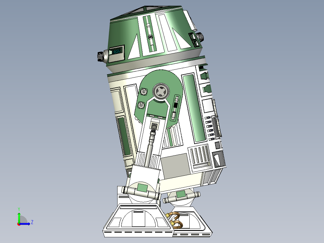 R6C9 -宇航技工机器人左视图
