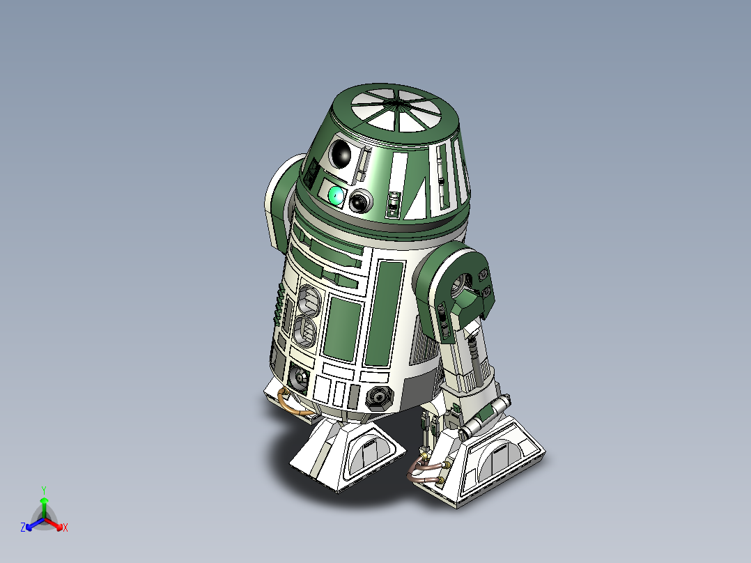 R6C9 -宇航技工机器人正等轴测图