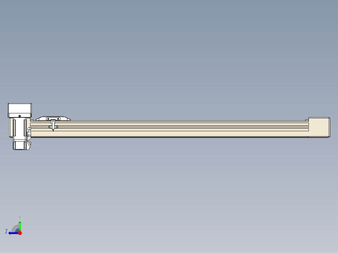 同步带全封闭直线模组TPA-HCB-65S-90-L650-MR-C-P10-N3右视图