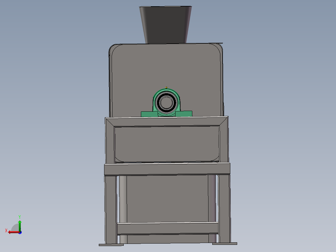 餐厨垃圾螺旋压榨脱水脱水机后视图