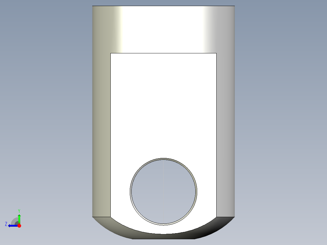 U接頭10.(B)-3D多系列多零件图纸模型右视图