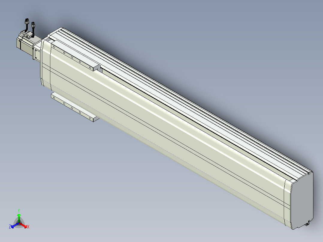 VF丝杆传动-一般环境VF27-Lxx-C-S1200-BC-ZP75-C3正等轴测图