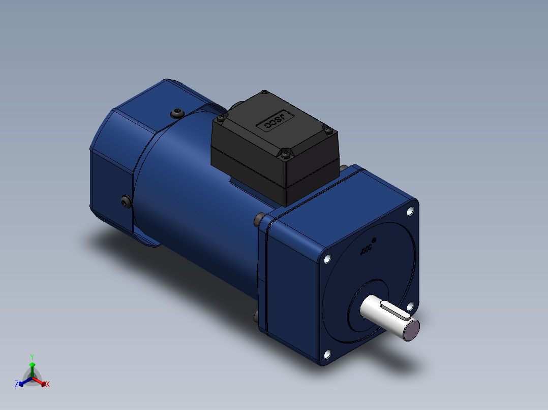 精研电机120yt01-18正等轴测图