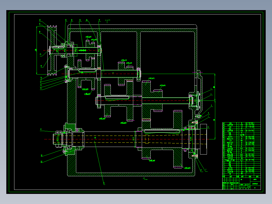 题目12-分级变速主传动系统设计