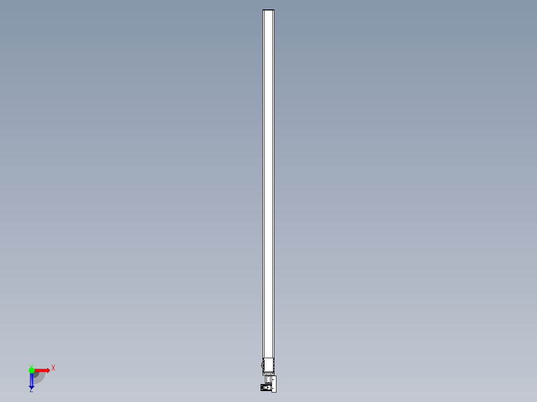 同步带全封闭直线模组TPA-HCB-105D-90-L3050-MR-Y-P20-N3俯视图